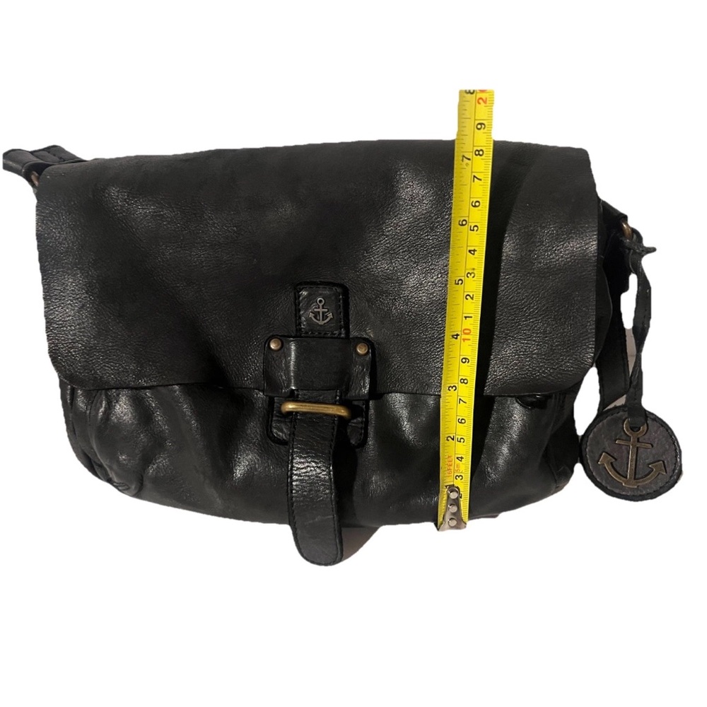 Harbour 2nd Smooth Leather Black “Love Rosi” Multi Compartments Crossbody Bag - Picture 14 of 14